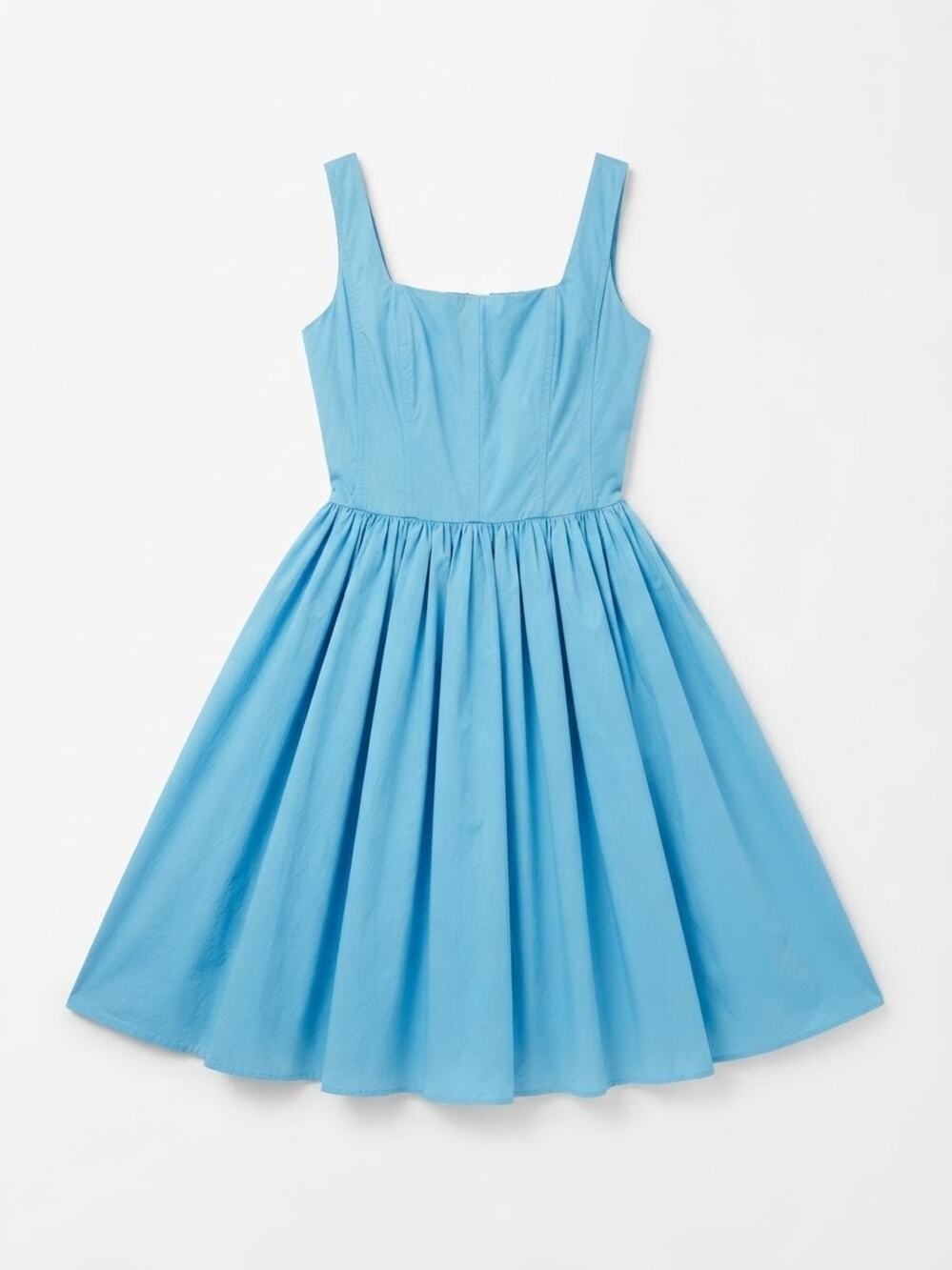 Chelsea28 Womens Dress Size XS Blue Cotton Smocked Fit And Flare Casual Cute